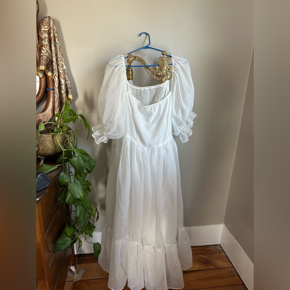 Belle Puff Sleeve Milkmaid Dress - NWOT